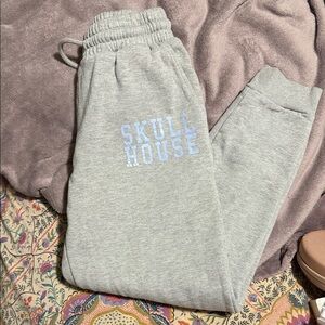 Gray skullhouse Joggers